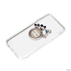 iPhone SE 8 7 3 2 iPhoneSE 第3世代 第2世代 ケース カバー 耐衝撃 保護 リング付き クリア 透明 ディズニー Disney ミッキー ドナルド ミニー カナヘイ｜white-bang