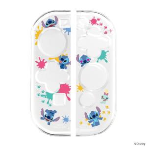 Switch コントローラー カバー スティッチ ディズニー PGA ソフトカバー TPU クリア 有機ELモデル 保護カバー キズ防止 衝撃吸収 スイッチ 任天堂 Nintendo