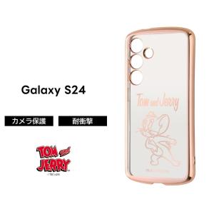 Galaxy S24 ケース ミニー ディズニー クリア メタリック GalaxyS24 SC