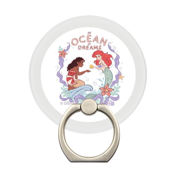 スマホリング キャラクター モアナ モアナと伝説の海 マグネット 着脱簡単 マグネットステッカー ス...