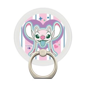 スマホ マグネット リング シール かわいい スティッチ エンジェル ディズニー キャラクター マグネットリング 貼るだけ 磁石 着脱簡単 ワイヤレス充電 変換