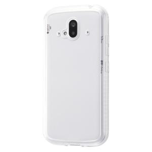 らくらくスマートフォン F52B カバー ケース 耐衝撃 衝撃に強い 保護 傷に強い シンプル 背面クリア 透明 軽量 軽い 薄い ハード ソフト｜white-bang