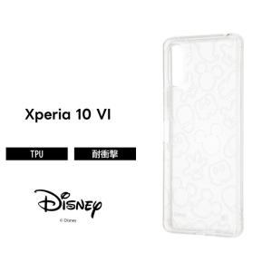 Xperia 10 VI ケース ミッキー クリア Xperia10VI SO-52E エクスペリア10VI ディズニー キラキラ カバー ソフト ソフトケース スマホカバー スマホケース