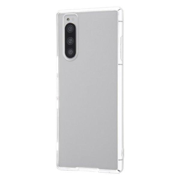 Xperia5 カバー ケース 耐衝撃 保護 シンプル 背面クリア 透明 軽量 軽い 薄い SO-0...