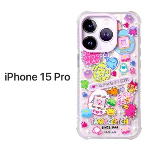 CUSTYPGライトブルー iPhone16Proケース iPhone16 クリスタルクリアケース クリア ベージュ スモーク