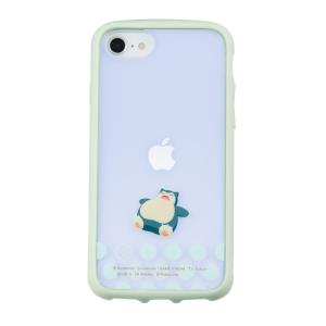 耐衝撃 ケース I JOY iPhone SE 第二世代 8 7 6s 6 カビゴン ポケモン ポケットモンスター オーロラクリア