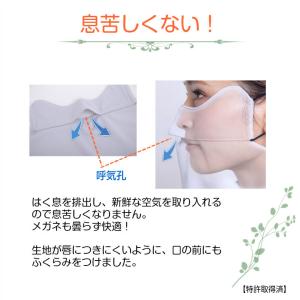 息苦しくないフェイスカバー A型 UVカット ...の詳細画像5