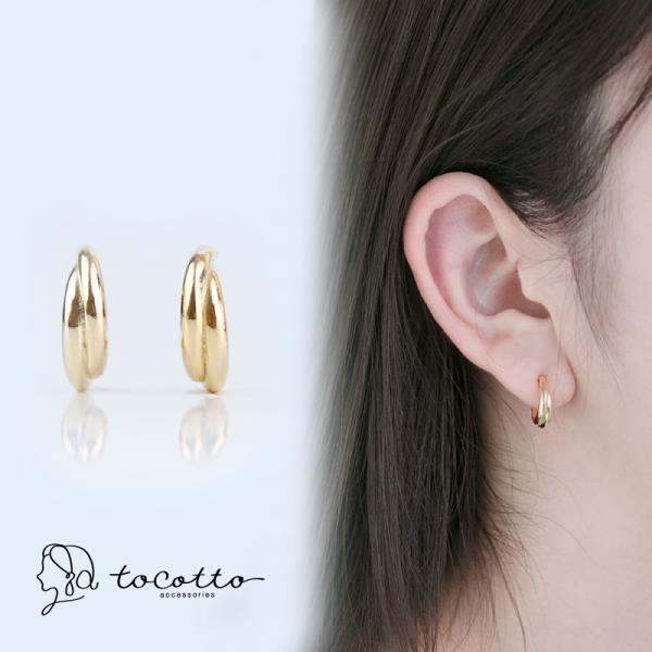 ピアス レディース フープピアス 金属アレルギー ニッケルフリー   tw-DPP-611 toco...