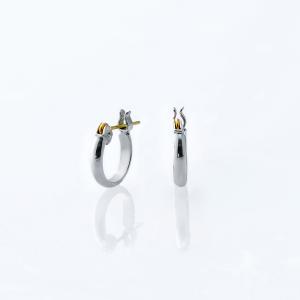 ピアス レディース K18ポスト フープピアス...の詳細画像4