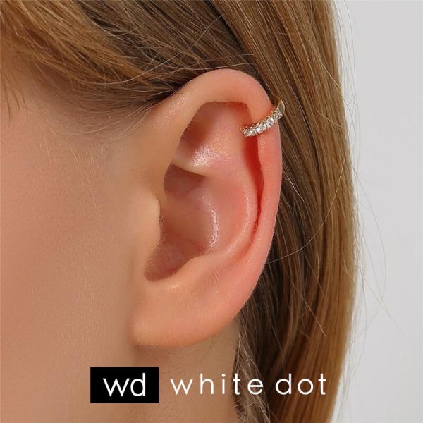 イヤーカフ イヤーカフス （片耳用） ミニジルコン リング プープ ゴールド シルバー イヤーカフ