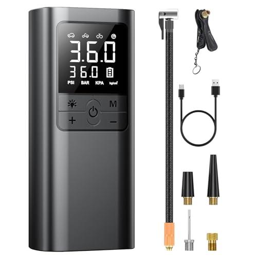 AAL 自転車 空気入れ 電動 電動空気入れ バイク 車 用 コードレス 6000mAh 大容量バッ...