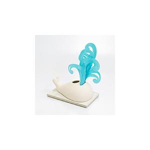 自然気化式ハイブリッド加湿器　ミスティデュオ　くじら　うみ