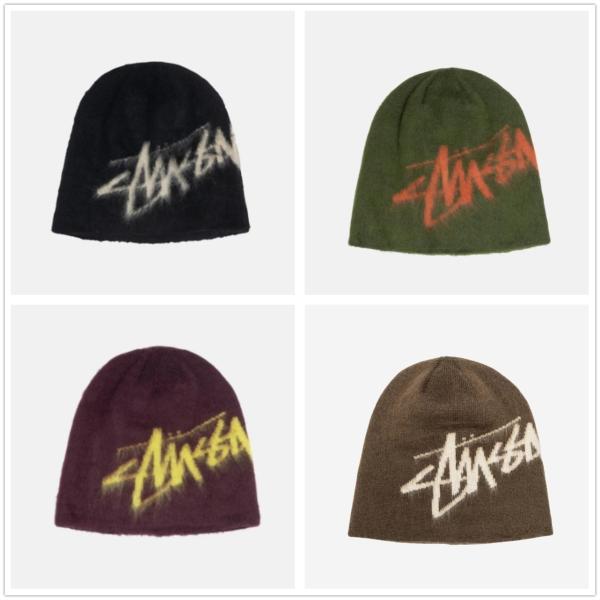STUSSY(ステューシー) ニット帽 BRUSHED OUT STOCK SKULLCAP BEA...