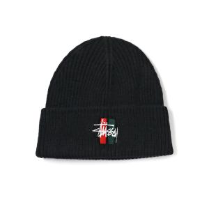 STUSSYニット帽 Bars Logo Cuff Beanie stussy beanie ビーニー 帽子 ニットキャップ メンズ男性用17C_832089 USAモデル