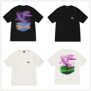 ステューシー サイズ:XL フローラルスカルプリントTシャツ 中古 BS99 STUSSY（ステューシー） サイズ:XL フローラルスカルプリントTシャツ