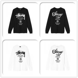 (ステューシー) STUSSY WORLD TOUR L/S TEE  メンズ 長袖 Tシャツ ストック ロゴ stussy トップス コットンメンズ 長袖 [並行輸入品]｜ホワイトウィンドショップ