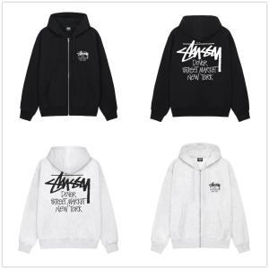 STUSSY ステューシー STUSSY STOCK DSM N.Y. ZIP HOOD HOODIE パーカー フード フーディ トップス   ジップパーカー  3973739  [並行輸入品]｜ホワイトウィンドショップ