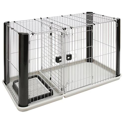 アドメイト (ADD. MATE) イヌ用 ヴィラフォートサークル ブラック&amp;シルバー レギュラー