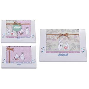 丸眞 タオルギフト 挨拶 引っ越しMOOMIN ムーミン ブルームパーティー MM-9850 ハンドタオル2枚/フェイスタオル1枚/バスタオル1｜white-wings2