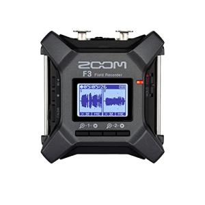 ZOOM ズーム フィールドレコーダー 2チャンネル入力32bitフロート録音 2022年発売 F3 黒｜white-wings2