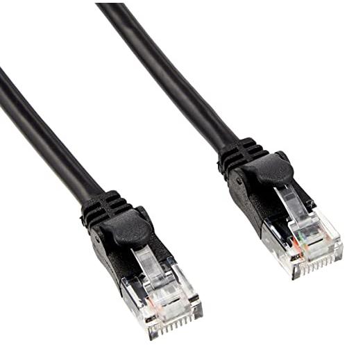 エレコム LANケーブル CAT6A 3m 爪折れ防止コネクタ cat6a対応 やわらか ブラック ...