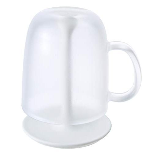 マーナ (marna) コップ 取っ手付きスタンドセット (スタンド付き/歯磨きコップ/クリア) コ...