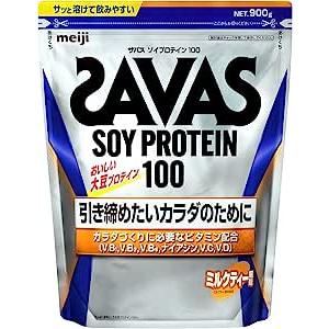 ザバス(SAVAS) ソイプロテイン100 ミルクティー風味 900g 明治 国内製造
