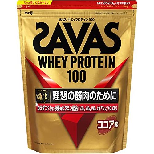 明治 ザバス(SAVAS) ホエイプロテイン100 ココア味 2200g