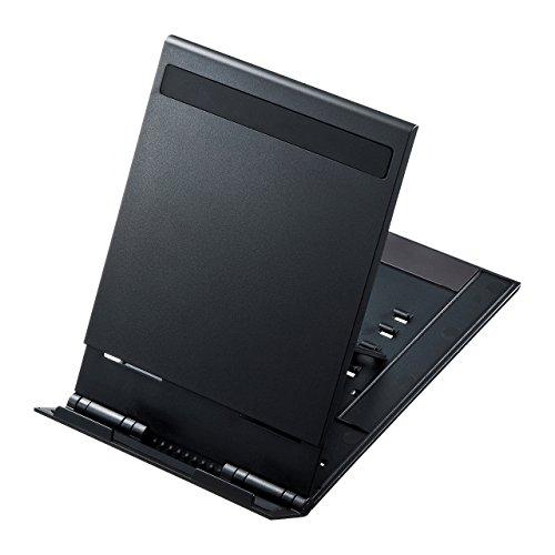 サンワサプライ モバイルタブレットスタンド 5段階角度調整 折りたたみ可 薄型 ブラック PDA-S...
