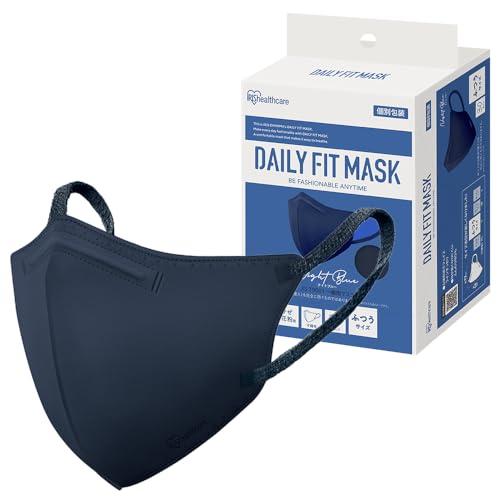 アイリスオーヤマ(IRIS OHYAMA) 立体マスク 30枚入 ナイトブルー ふつうサイズ 個包装...