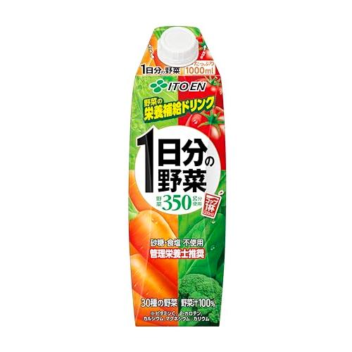伊藤園 1日分の野菜 キャップ付き 紙パック 1L×6本