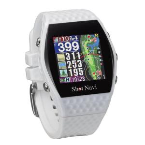 Shot Navi Crest ゴルフ用距離計 ホワイト Shot Navi Crest(ショットナビ) ホワイト×シルバー GPSゴルフ