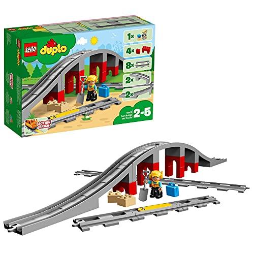 レゴ(LEGO)デュプロ あそびが広がる 鉄道橋とレールセット 10872 おもちゃ ブロック プレ...