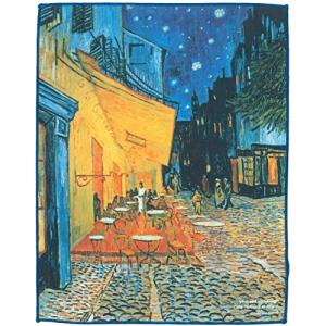 東レ クリーニングクロス 24×19cm 名画 トレシー ゴッホ 夜のカフェテラス メガネ拭き 携帯クリーニング 液晶画面クリーニング レンズ拭｜white-wings2