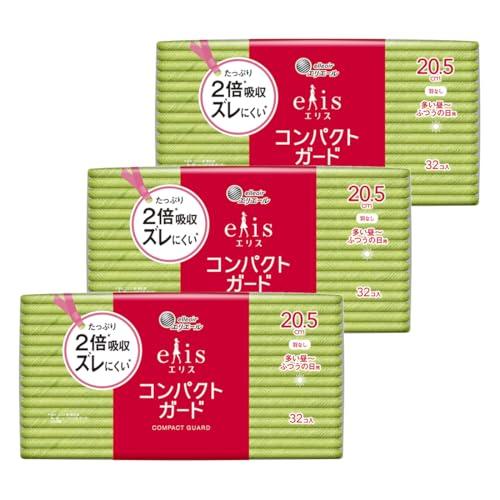 エリス コンパクトガード 羽なし 20.5cm(多い昼~ふつうの日用)96枚(32枚×3パック)【ま...