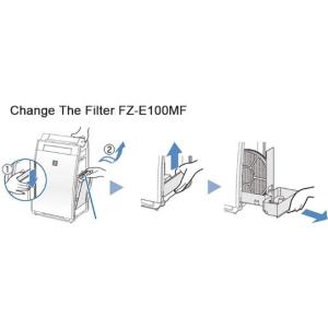 シャープ 空気清浄機 フィルター FZ-E10...の詳細画像2