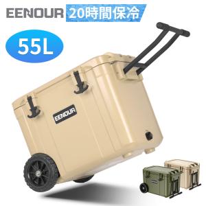 ＼夏の商品・在庫一掃！／車載冷蔵庫 45L 55L 高密度発泡ウレタン搭載 20時間保冷可能 省エネ ポータブル冷蔵庫 2室独立温度制御 AC/DC対応 EENOUR
