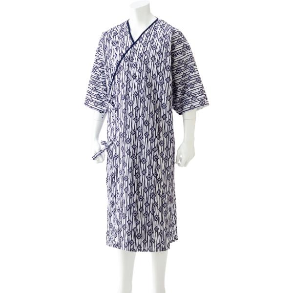 紳士らくらくガーゼねまき 38866 午前注文〜当日出荷! 送料無料！帯を使わず着脱のしやすいスタイ...