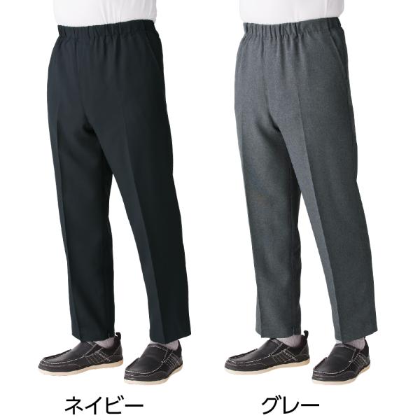 紳士裾ファスナーパンツ 39352 午前注文〜当日出荷!（ネイビー/グレー/ブラウン）M〜３L全サイ...