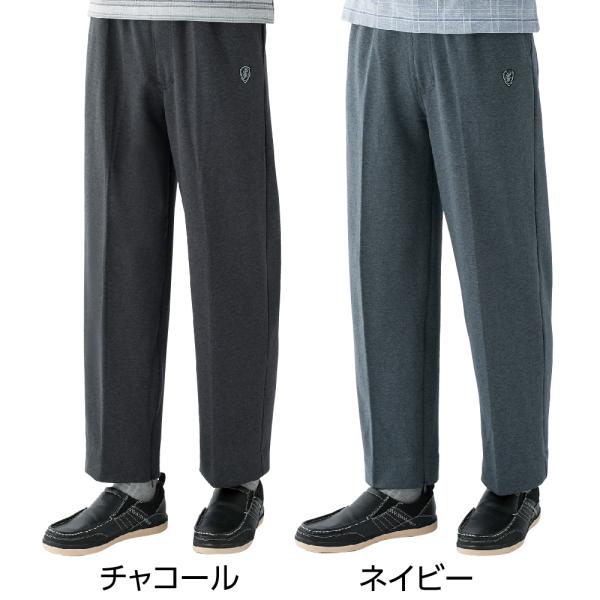 紳士裾ファスナーらくらくパンツ 820664 肌あたりのよい生地ではき心地もゆったり ケアファッショ...