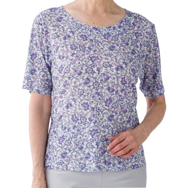 婦人7分袖麻調合繊衿付きアンサンブル 821748 シャリ感があり、シワになりにくい生地  ケアファ...