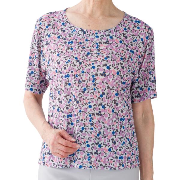 婦人7分袖麻調合繊アンサンブル 821749 シャリ感があり、シワになりにくい生地  ケアファッショ...