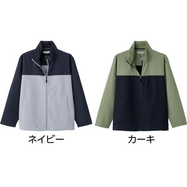 紳士サッカーフルジップジャケット 821847 さわやかな着心地 シワが目立ちにくく、お手入れ簡単 ...