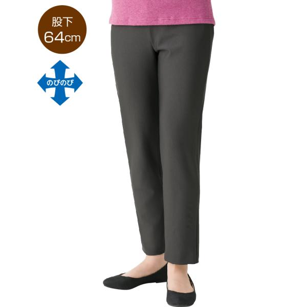 婦人ハイテンションチュニックパンツ 89149 【股下64cm】シルエットも綺麗でチュニックとの相性...