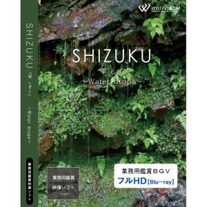 4K撮影　業務用鑑賞映像　ブルーレイ「SHIZUKU  −Water drops−」著作権フリー・商用可・空間演出・ハイビジョン｜whitebgm