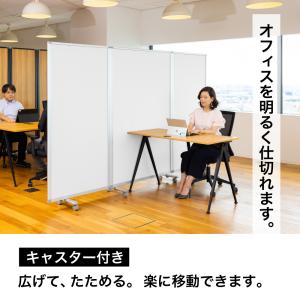 高級 デラックス 3連スクリーン ホワイト W...の詳細画像1