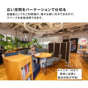 高級 デラックス 5連スクリーン ホワイト/木...の詳細画像1