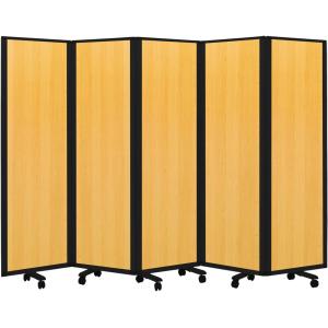 高級 デラックス パーテーション 6連 キャスター付き パーティション