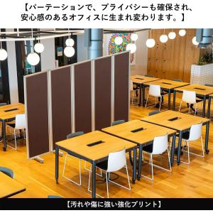高級 デラックス 5連スクリーン ホワイト/木...の詳細画像1