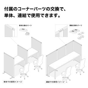 高級 デラックス 5連スクリーン ホワイト/木...の詳細画像5